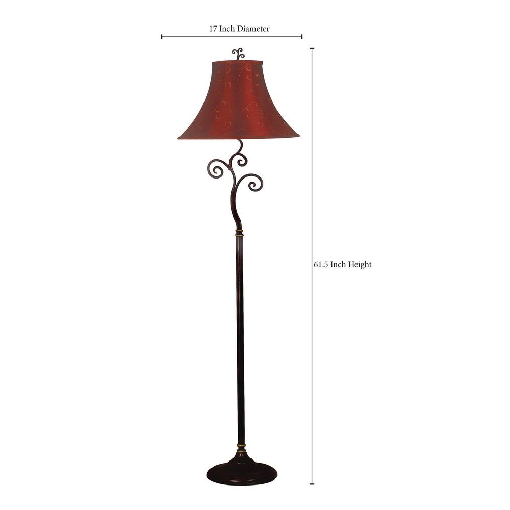 Kenroy Home Richardson 61 In Bronze Floor Lamp within sizing 1000 X 1000