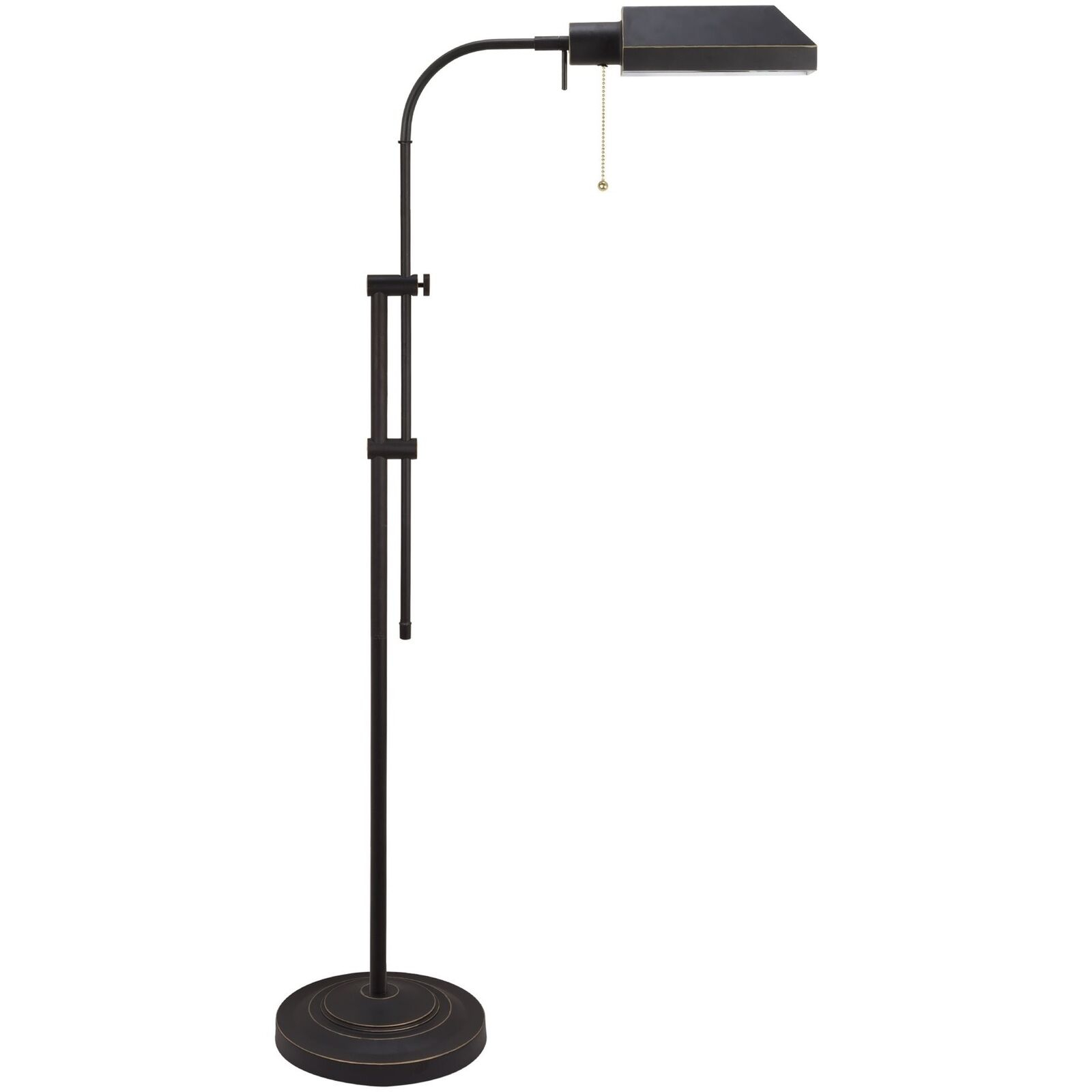 Kira Home Prescott 58 Adjustable Standing Pharmacy Floor Lamp Dark Bronze with regard to measurements 1600 X 1600