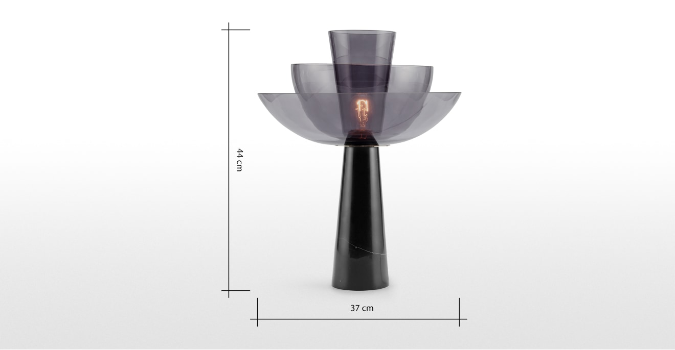 Lab Table Lamp Black Marble And Grey Made throughout sizing 1320 X 686