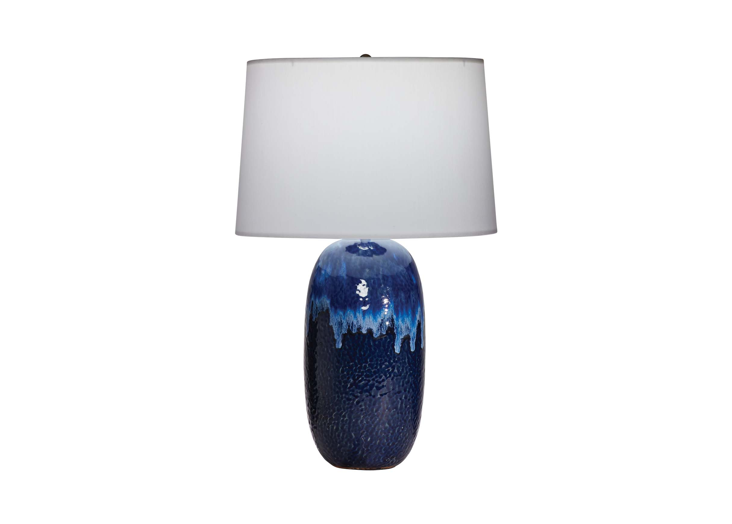 Lala Metallic Blue Ombr Ceramic Base Table Lamp Ethan Allen inside sizing 2430 X 1740