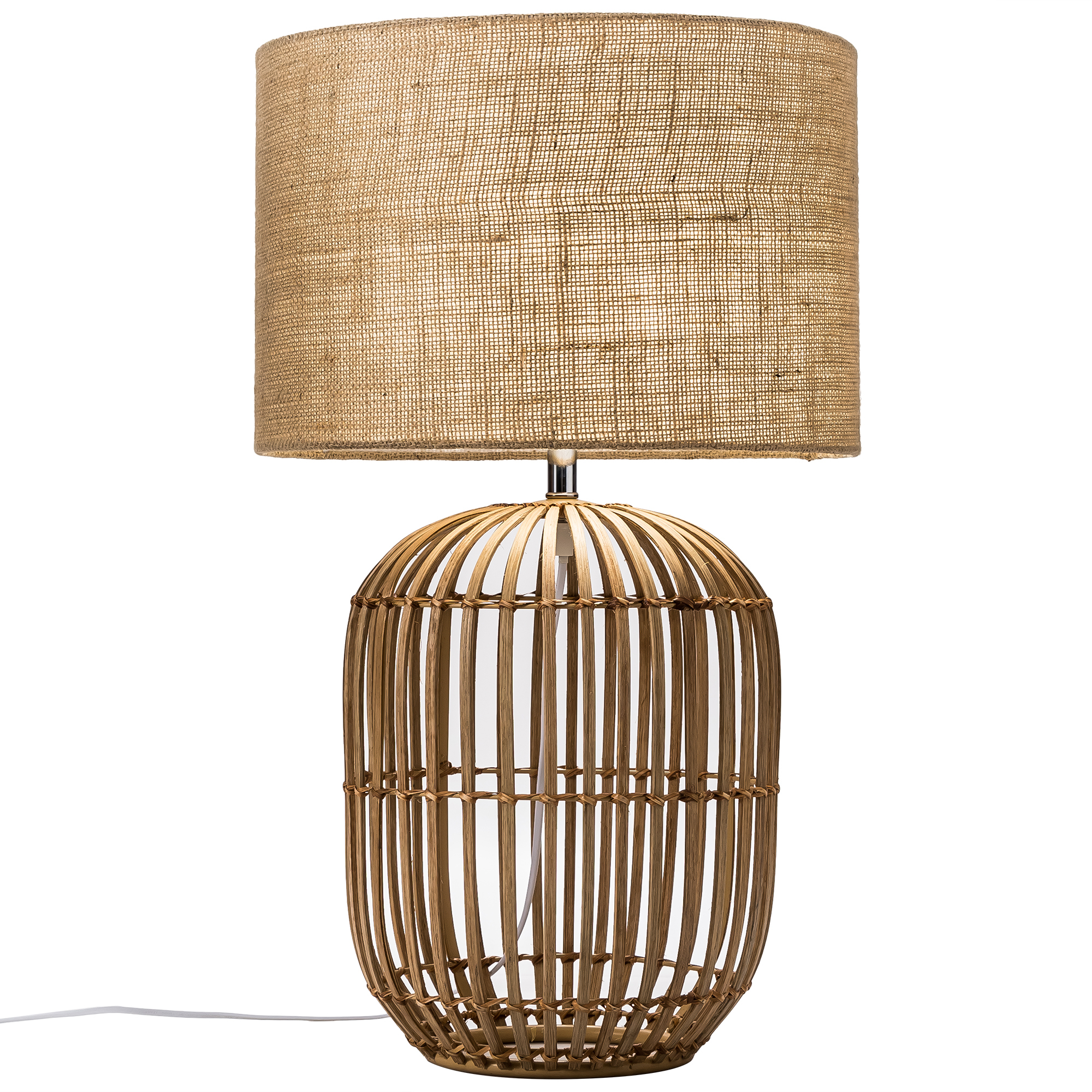 Lamps Modern Contemporary Black Natural Rattan Table Lamp for size 2000 X 2000