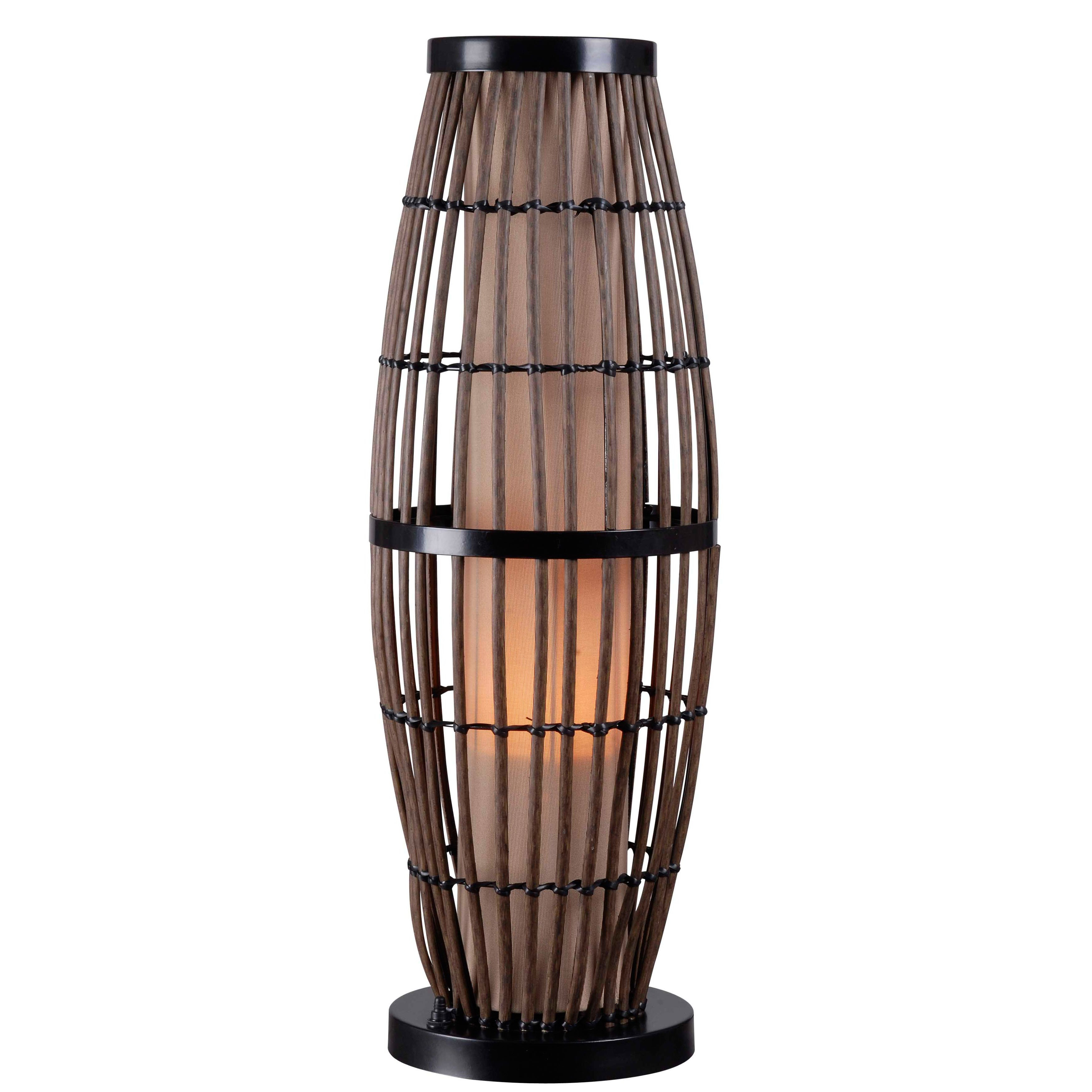 Lavinta Rattan With Black Accents 31 Inch Indoor Outdoor Table Lamp intended for sizing 3500 X 3500
