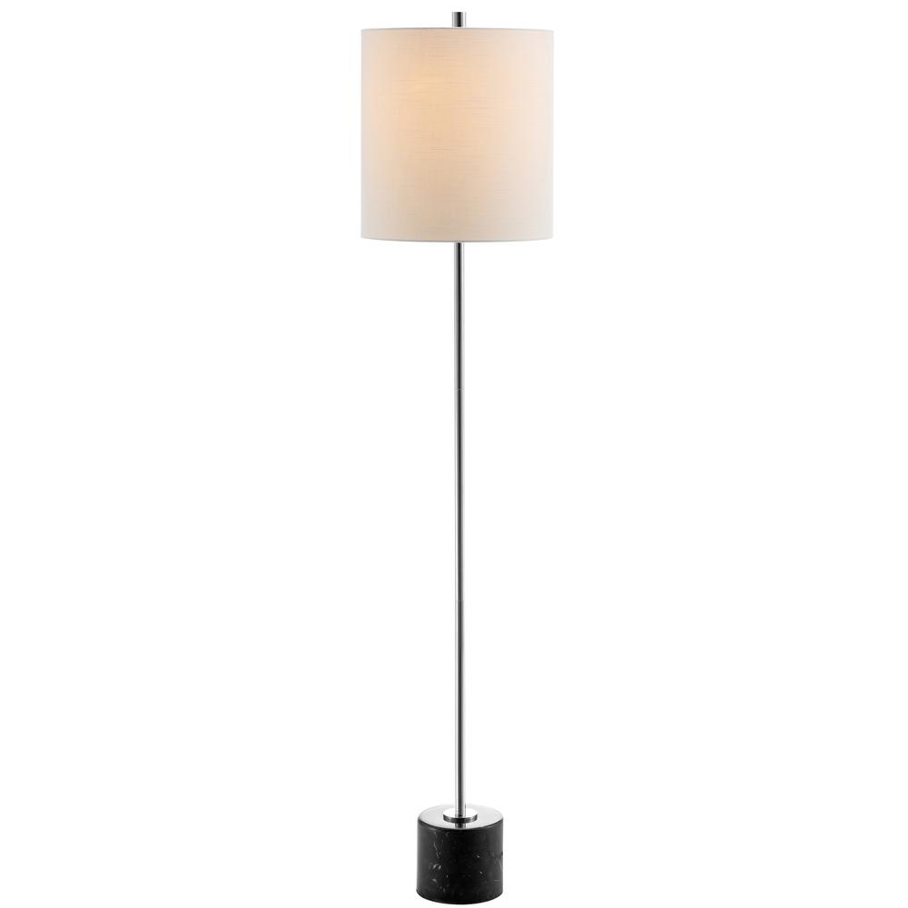 Levitt 605 In Marblemetal Led Floor Lamp Blackchrome intended for proportions 1000 X 1000