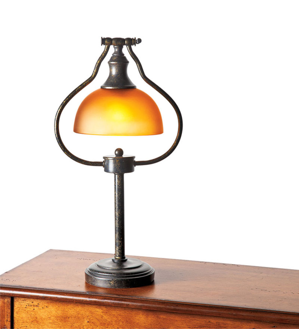 Library Floor Lamp With Amber Glass Shade And Antique Bronze within proportions 1200 X 1320