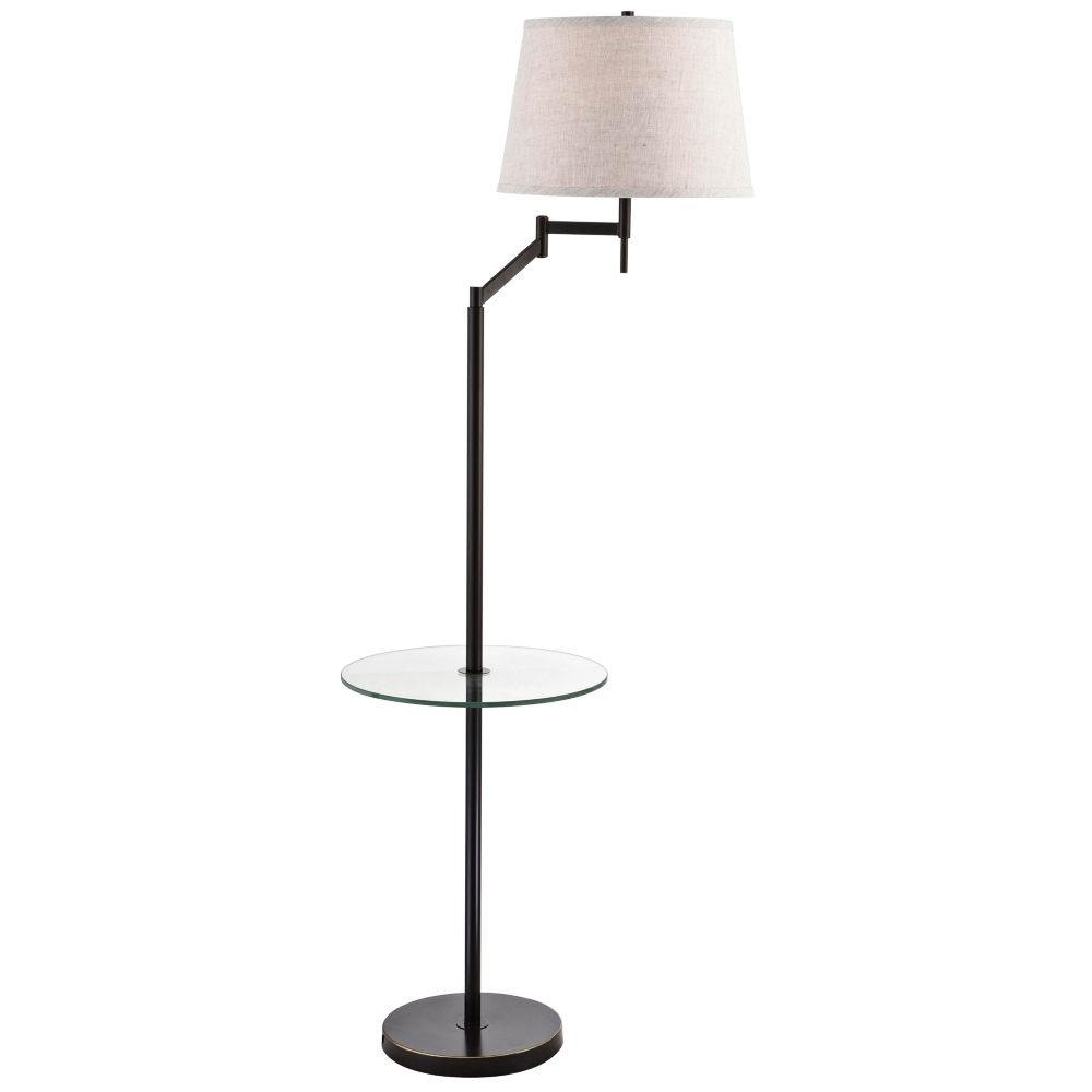 Lite Source Eveleen Dark Bronze Floor Lamp With Tray Table inside sizing 1000 X 1000