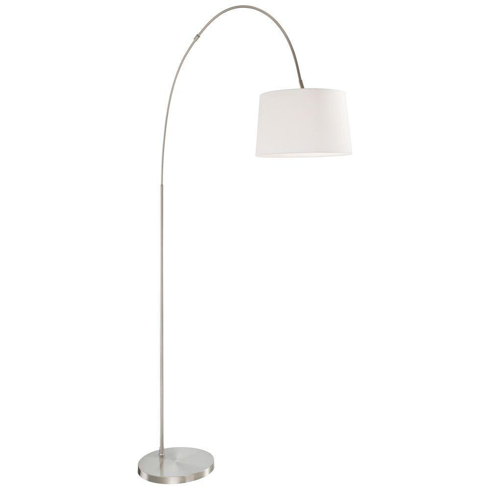 Lite Source Hooper Brushed Nickel Arc Floor Lamp Style with dimensions 1000 X 1000