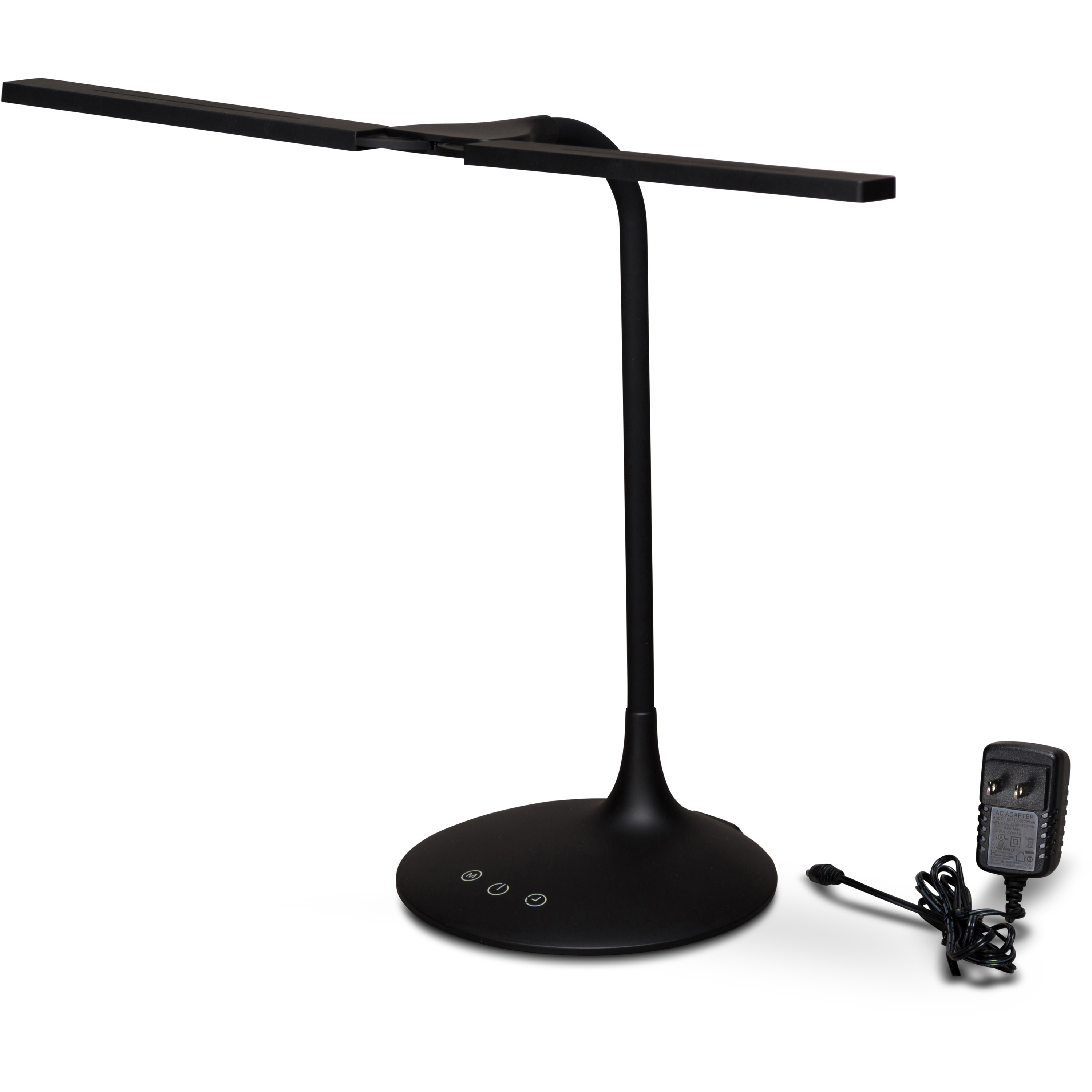 Lorell 2 In 1 Led Desktop Lamp 26 Height Led Bulb Desk Mountable Black For Desk Table inside dimensions 3000 X 3000