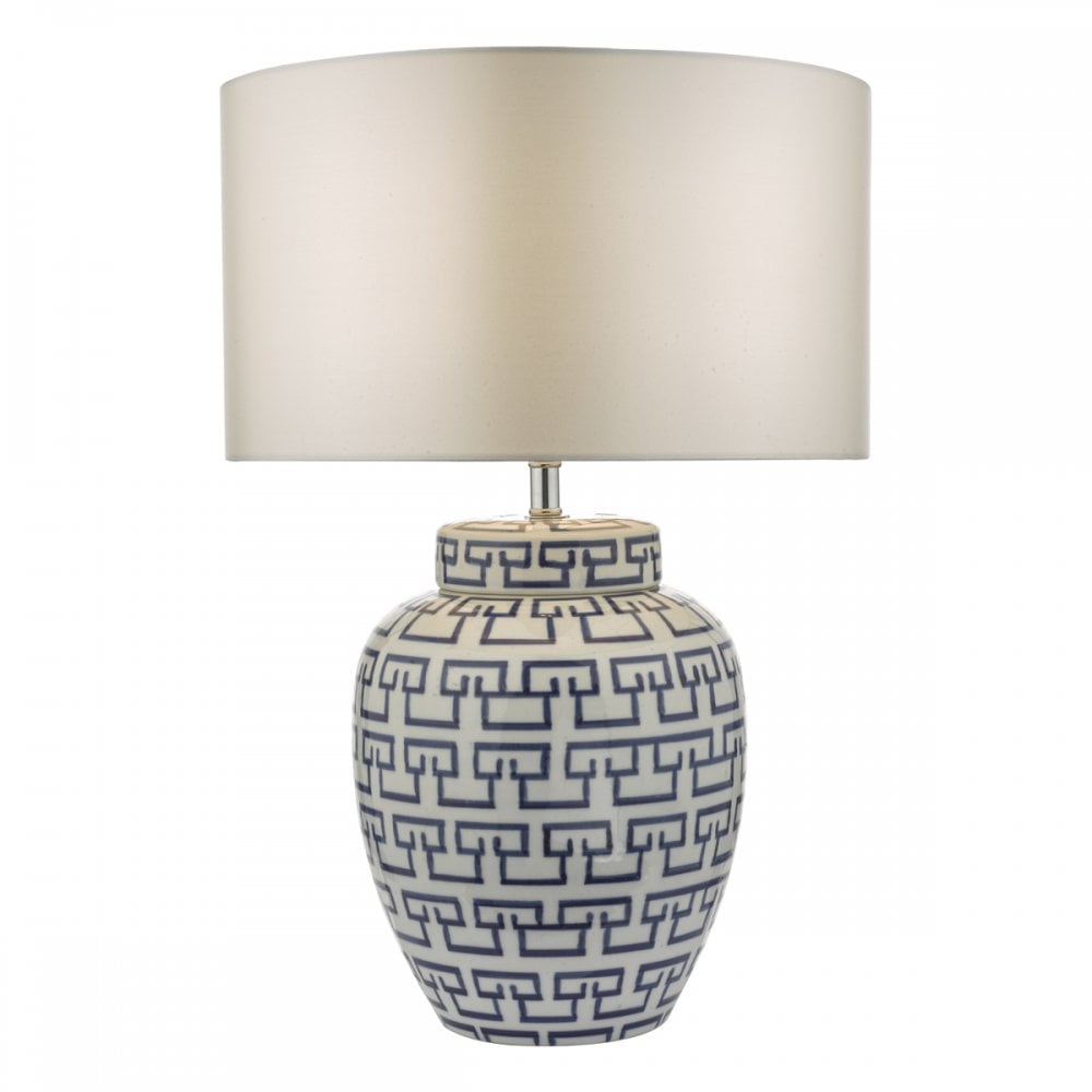 Lycett Ceramic White And Blue Table Lamp Base Shade Excluded with regard to size 1000 X 1000