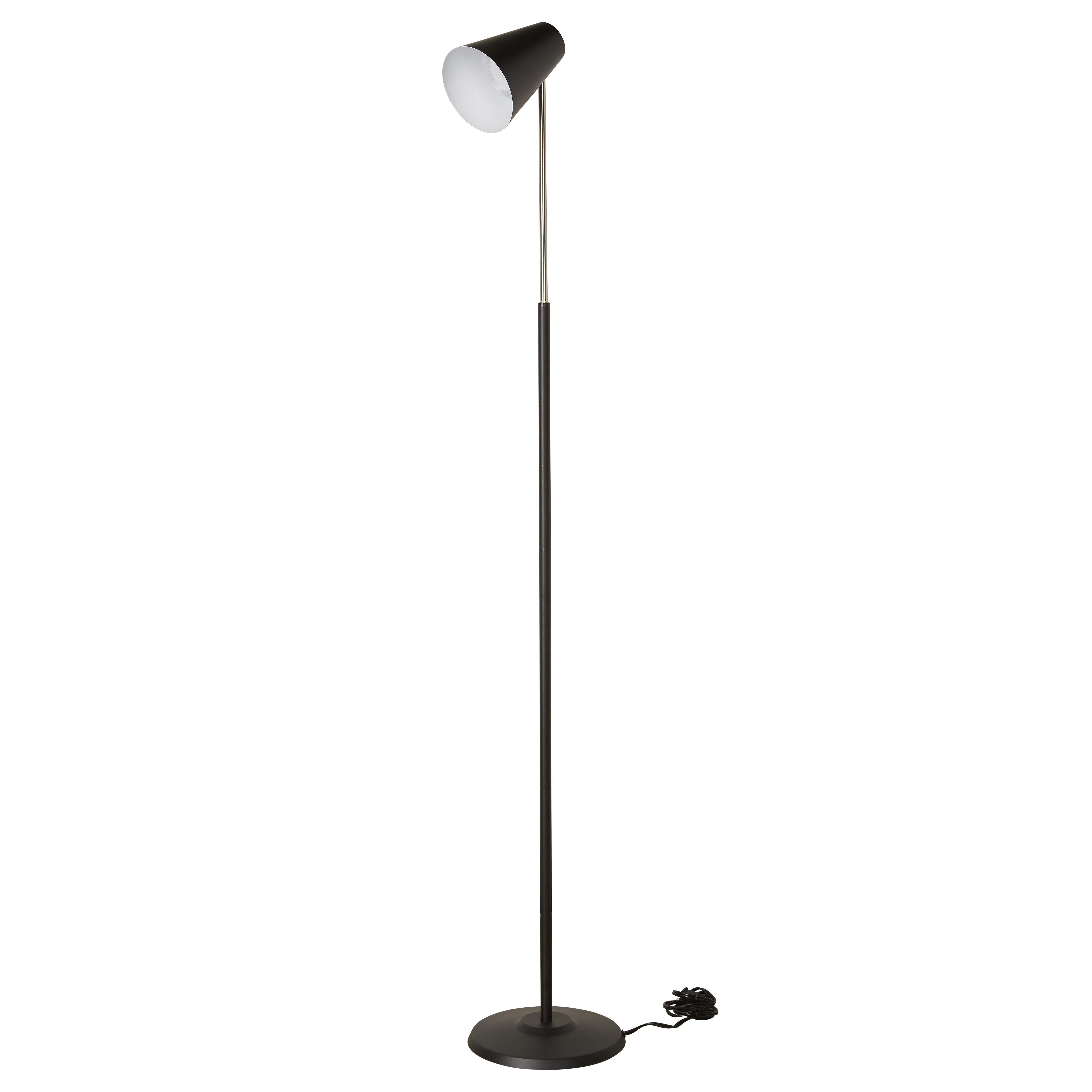 Mainstays 68 Led Metal Spotlight Task Floor Lamp Black Walmart with measurements 5626 X 5626