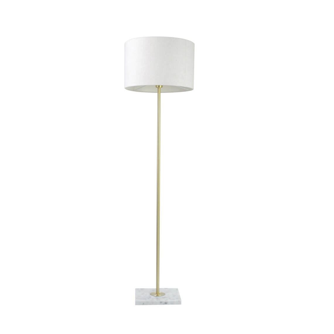 Maisie 40w E27 Floor Lamp White Gold Colour Products In pertaining to sizing 1140 X 1140