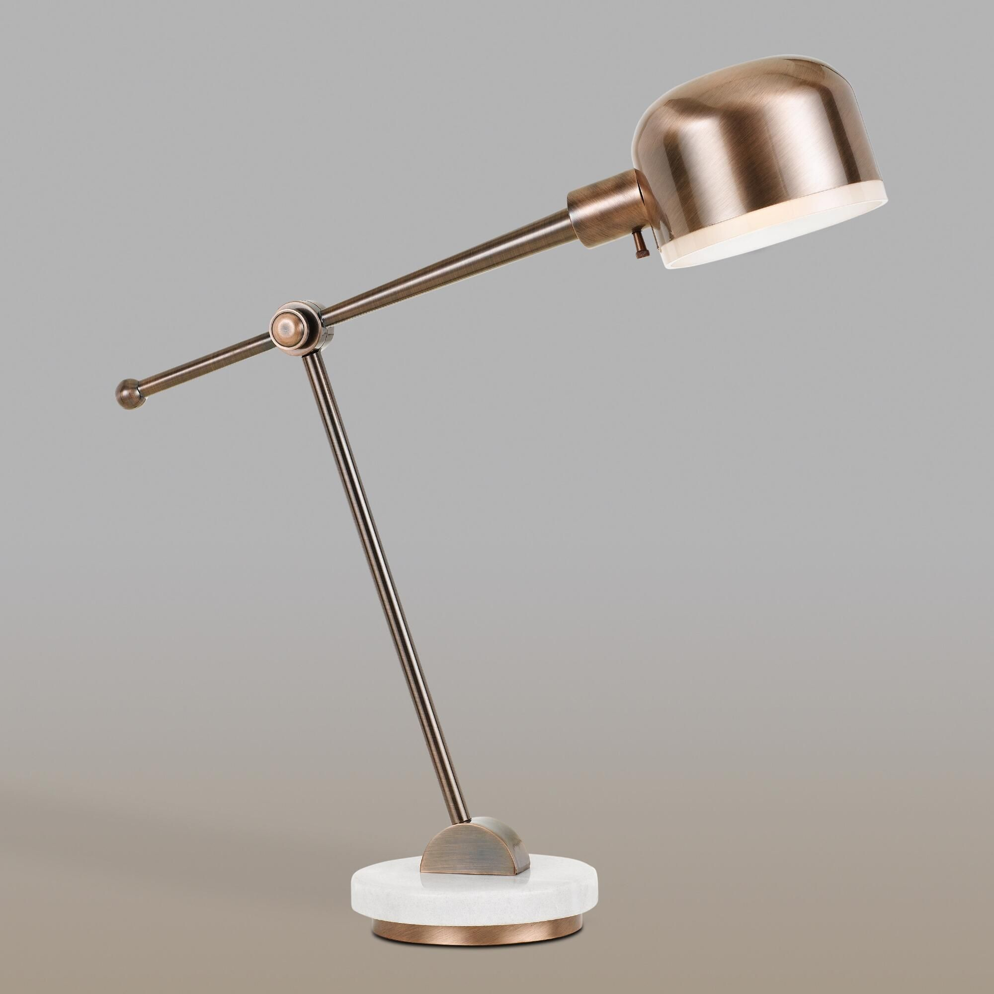Marble And Copper Madison Task Desk Lamp World Market Nel intended for sizing 2000 X 2000