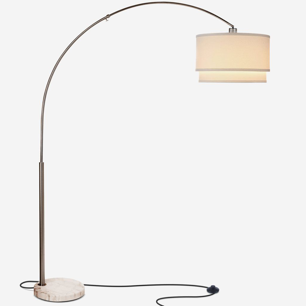 Mason Led Arc Floor Lamp With Marble Base Tall Standing intended for sizing 1024 X 1024