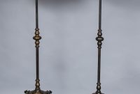 Massive Pair Of Wrought Iron And Bronze Floor Lamps intended for size 1500 X 2328