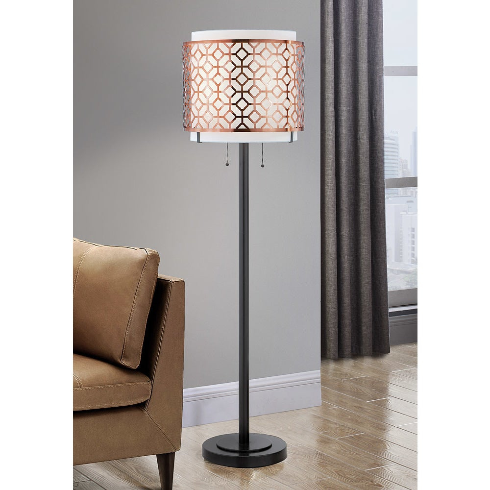 Melrose Copper Metal Floor Lamp inside proportions 1000 X 1000