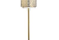 Melrose Geometric Antique Bronze Floor Lamp Silver inside dimensions 1000 X 1000