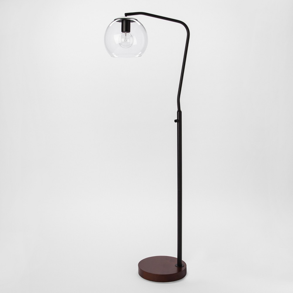 Menlo Glass Globe Floor Lamp Black Includes Energy Efficient with size 1000 X 1000