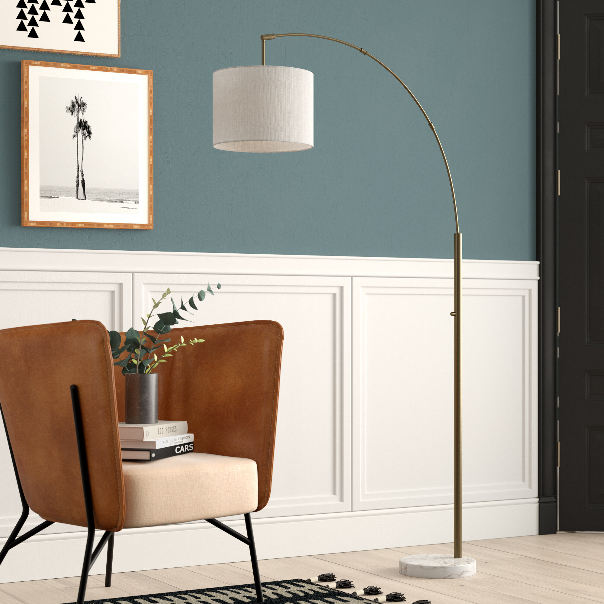 Mercury Row Matlock 735 Arched Floor Lamp Reviews throughout sizing 2000 X 2000