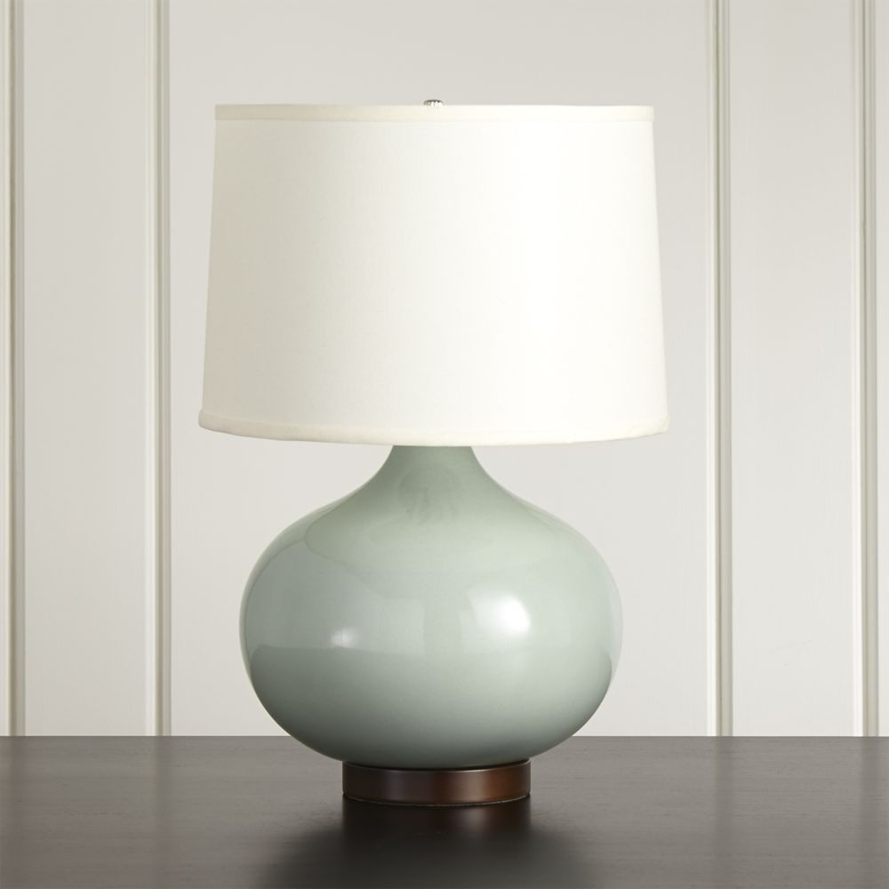 Merie Blue Table Lamp With Bronze Base Reviews Crate And throughout proportions 1000 X 1000