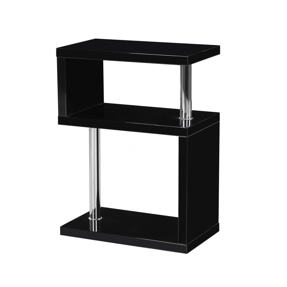 Mfs Furniture Miami Black High Gloss Side Table Stunning with regard to dimensions 1000 X 1000