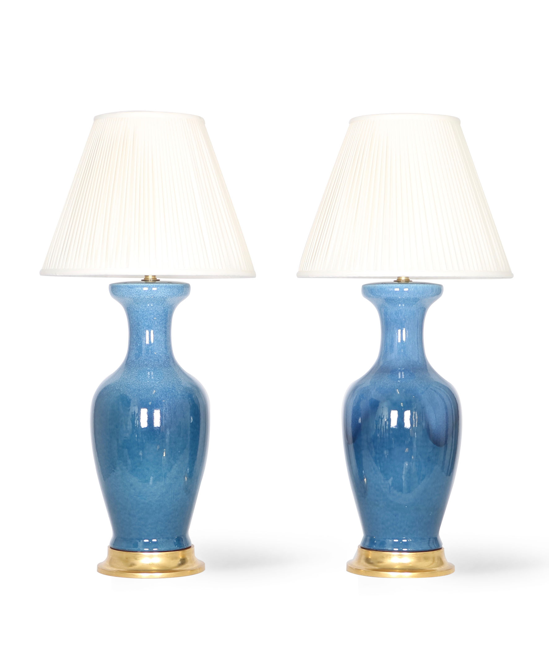 Mid Century Modern Table Lamp In Blue Glazed Ceramic With intended for measurements 1774 X 2111