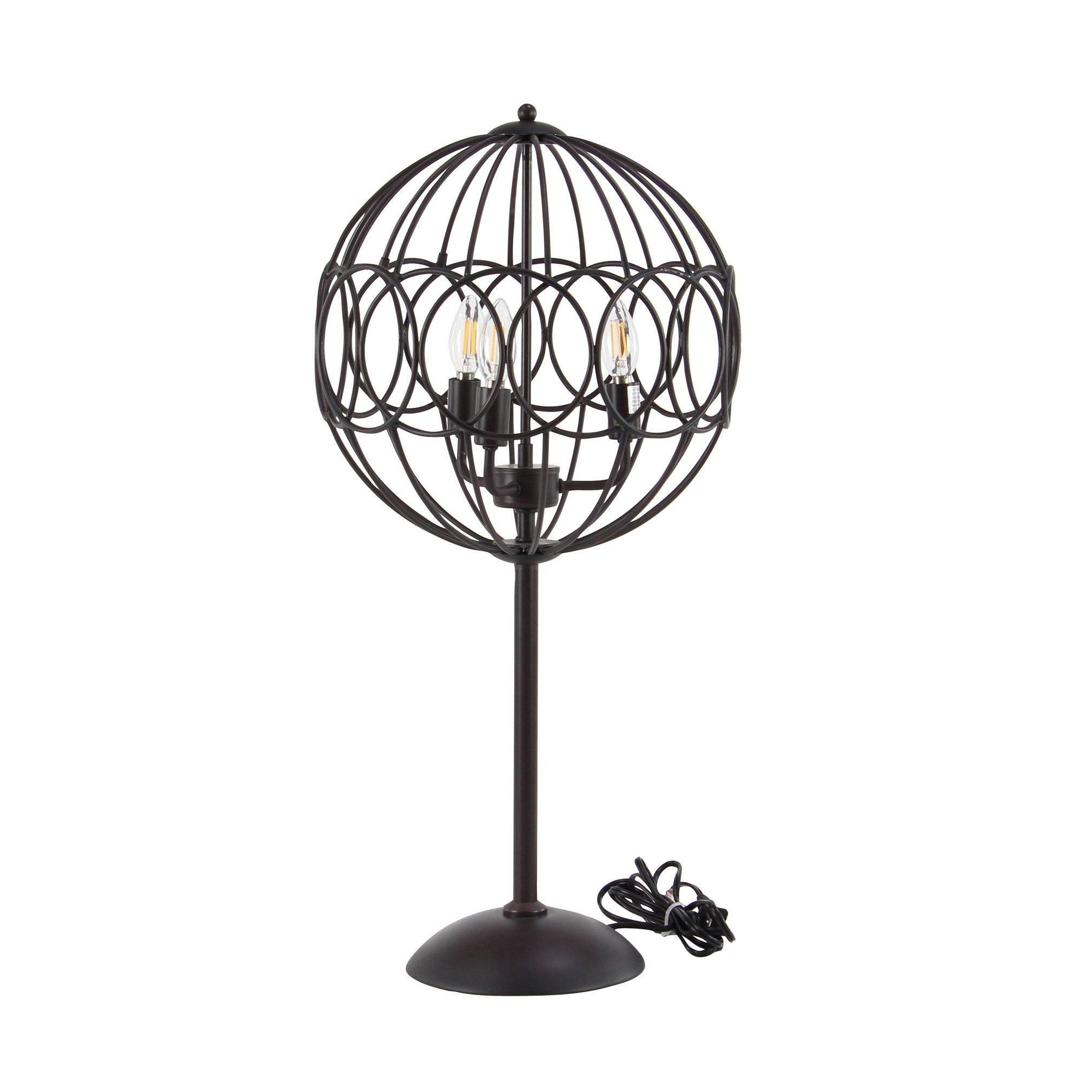 Modern 31 X 15 Inch Round Black Iron Cage Floor Lamp regarding dimensions 2019 X 2019