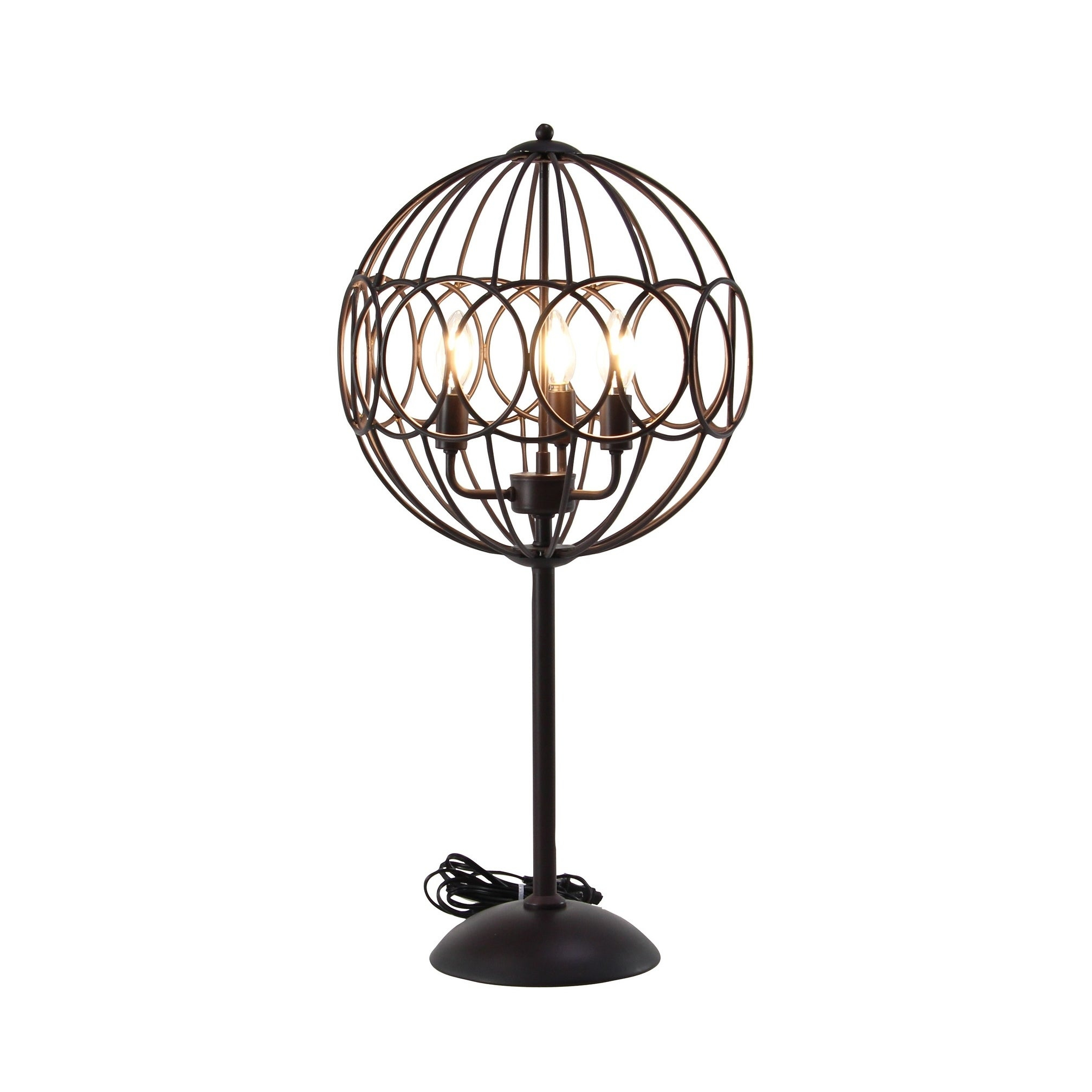 Modern 31 X 15 Inch Round Black Iron Cage Floor Lamp regarding sizing 2015 X 2015