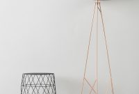 Modern Geometric Tripod Floor Lamp With Shade within proportions 2551 X 3000