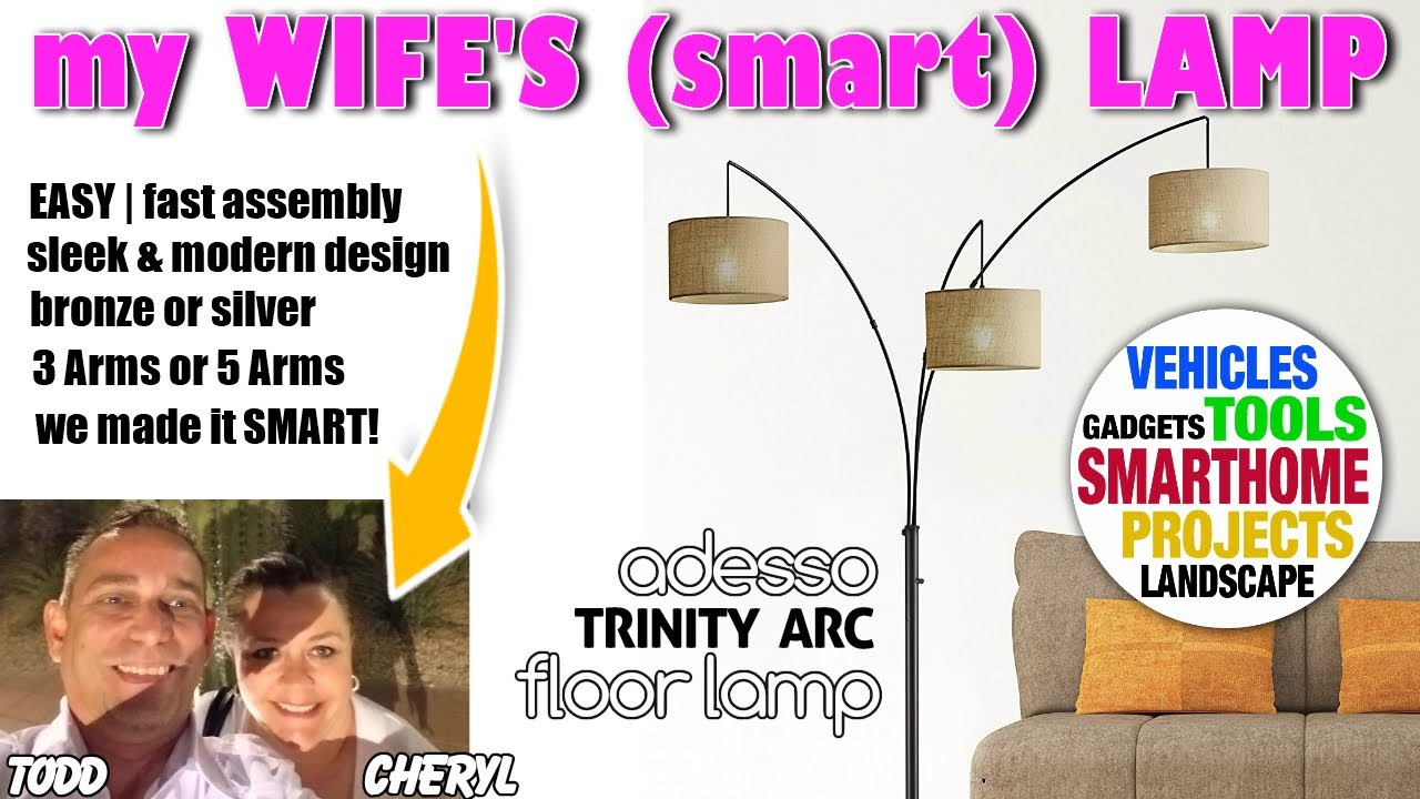 My Wifes Smart Lamp Adesso Trinity 3 Arc Lamp regarding proportions 1280 X 720