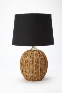 Nathan Santos Berkus Woven Rattan Table Lamp Base With Black intended for measurements 3744 X 5616