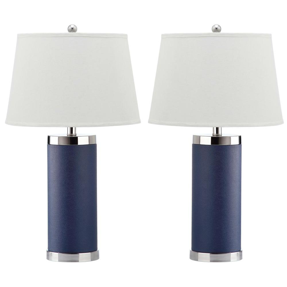 Navy Blue And Silver Table Lamps • Deck Storage Box Ideas