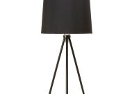 Newhouse Lighting 195 In Black Tripod Table Lamp With Black Lamp Shade And E26 Light Socket pertaining to proportions 1000 X 1000