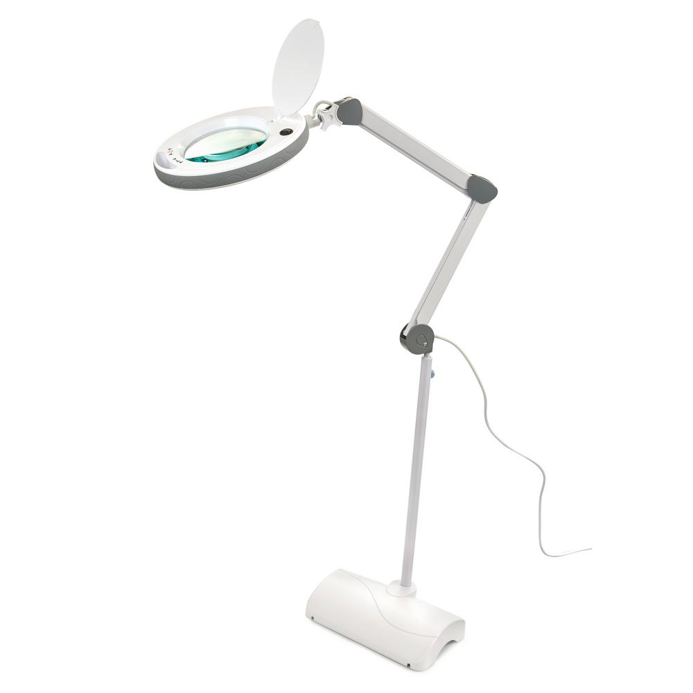Newhouse Lighting 5 Ft Led Professional Table Or Floor Base Magnifying Lamp for size 1000 X 1000