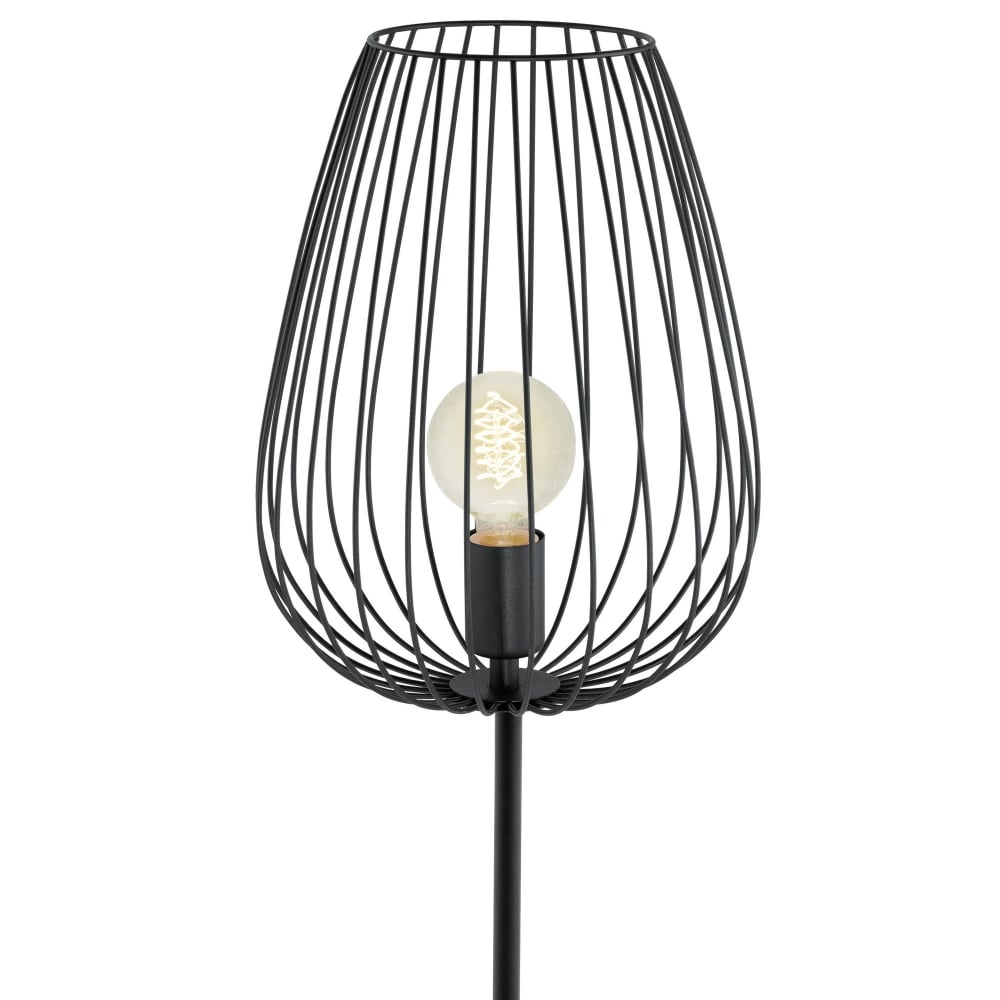 Newtown Cage Floor Lamp In Black with sizing 1000 X 1000