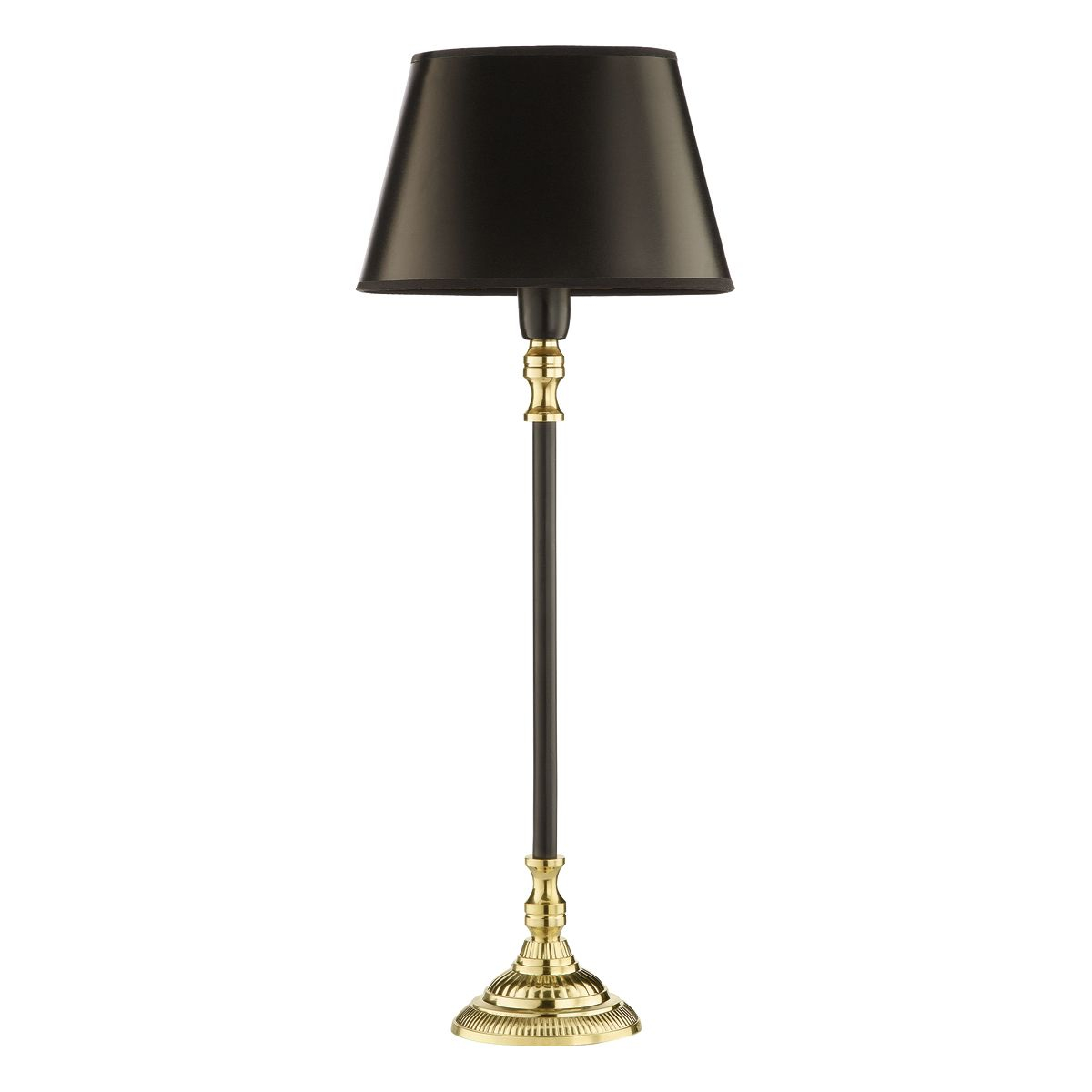 Nezar Table Lamp Natural Brass Black Base Only intended for sizing 1200 X 1200