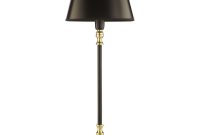 Nezar Table Lamp Natural Brass Black Base Only with regard to proportions 1200 X 1200