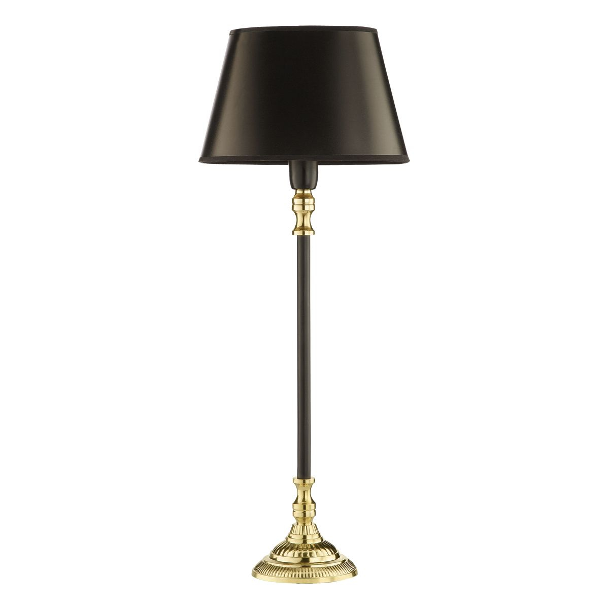 Nezar Table Lamp Natural Brass Black Base Only with regard to proportions 1200 X 1200