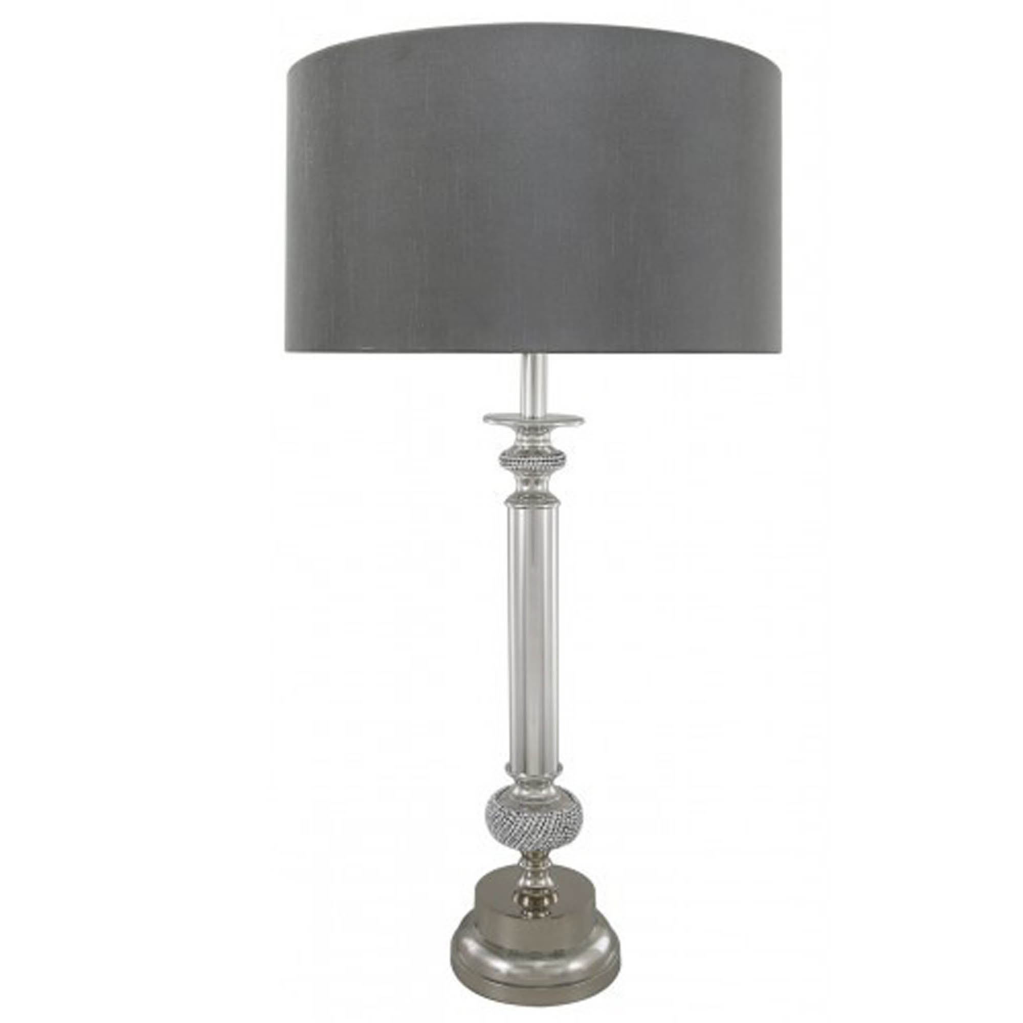 Nickel Tall Thin Table Lamp pertaining to size 2000 X 2000