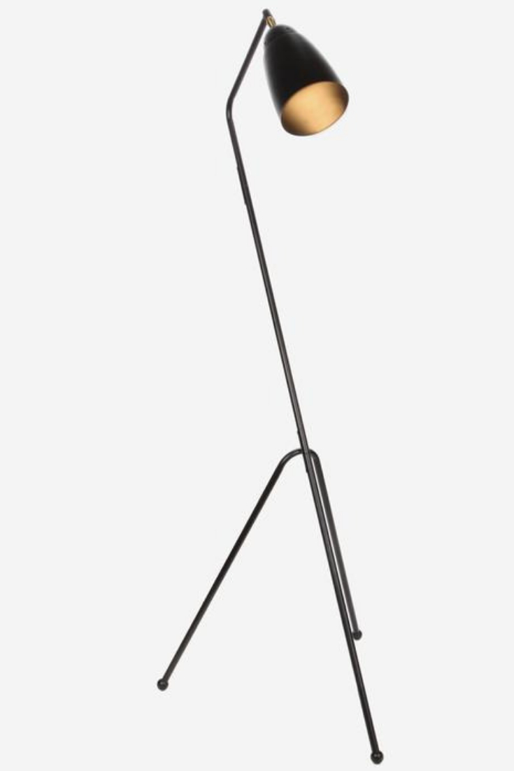 Nora Led Tripod Floor Lamp Mid Century Modern Standing intended for proportions 735 X 1102