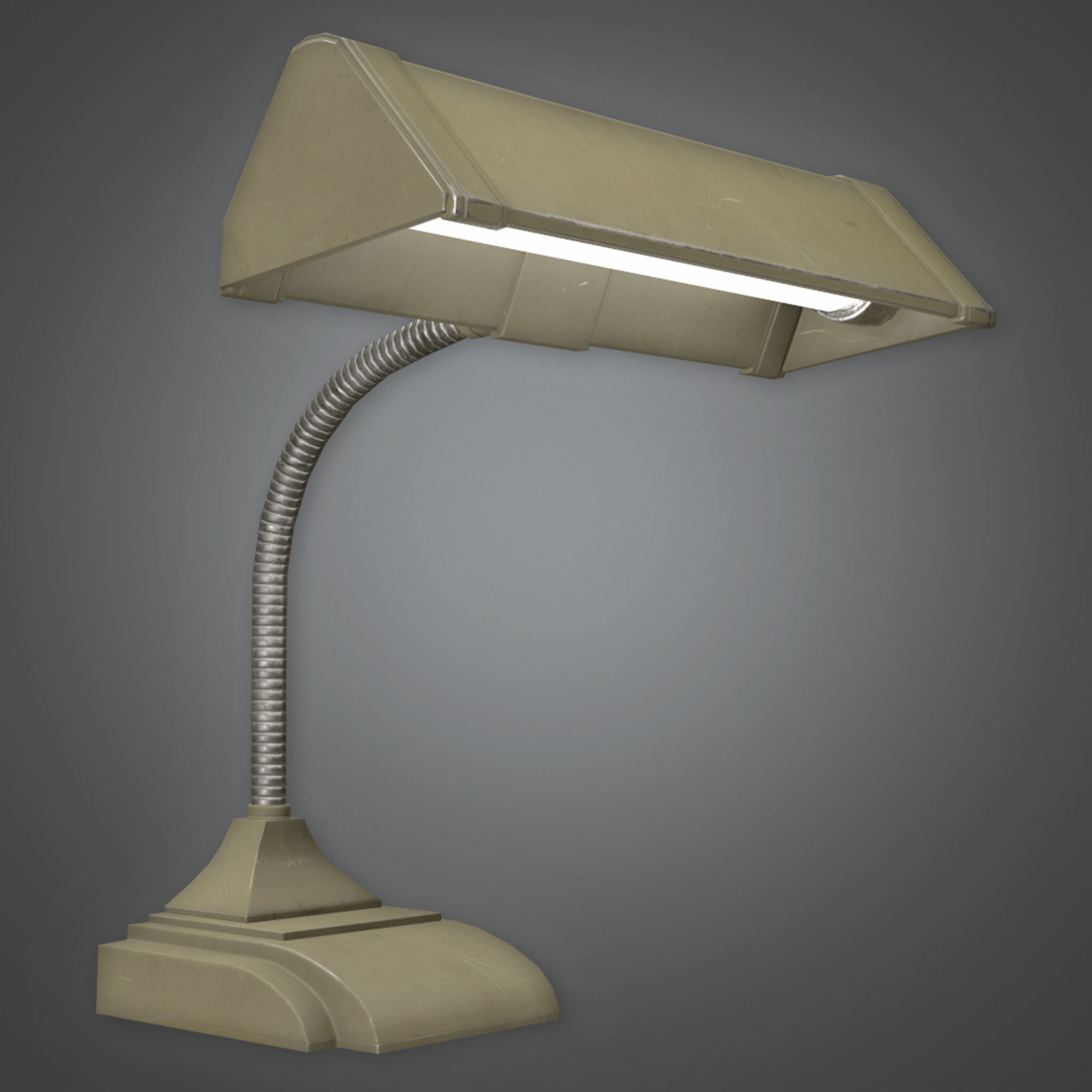 Old Desk Lamp Antiques Pbr Game Ready 3d Model intended for sizing 2048 X 2048