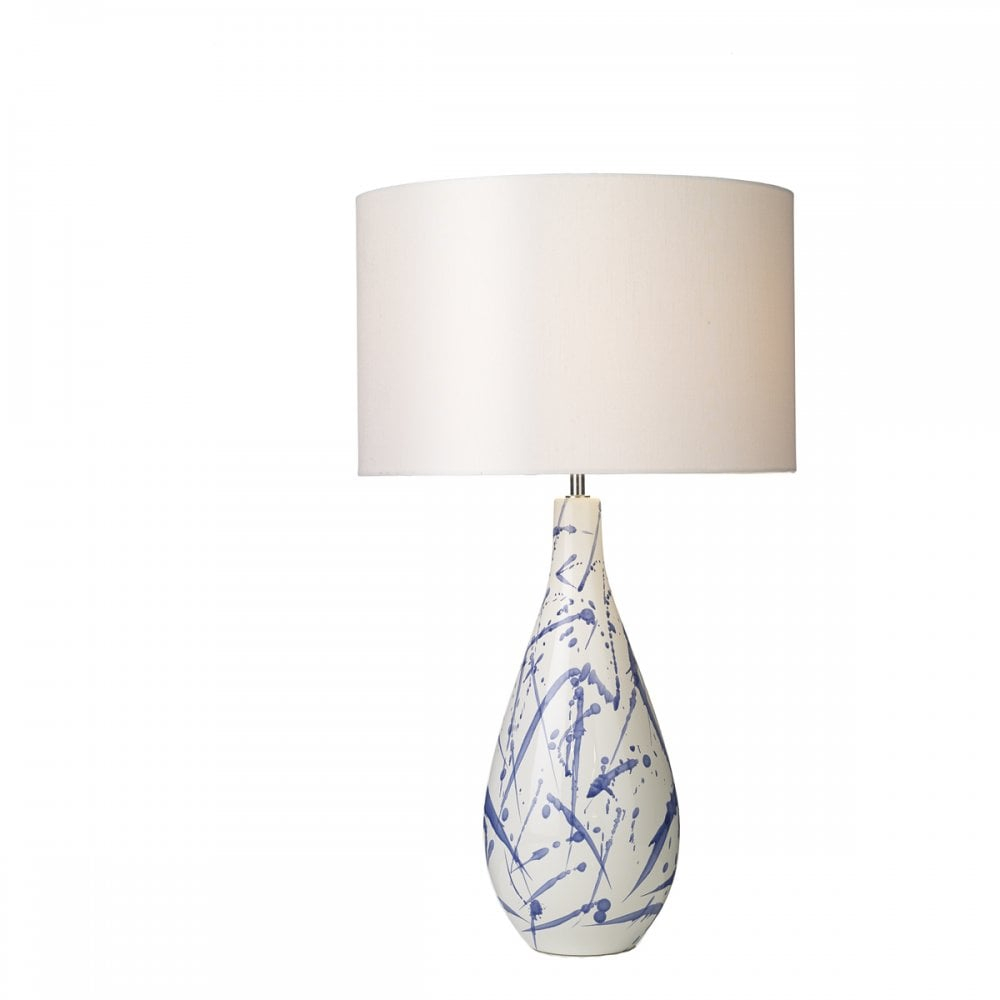 Olka Ceramic Table Lamp Base In Blue And White inside sizing 1000 X 1000