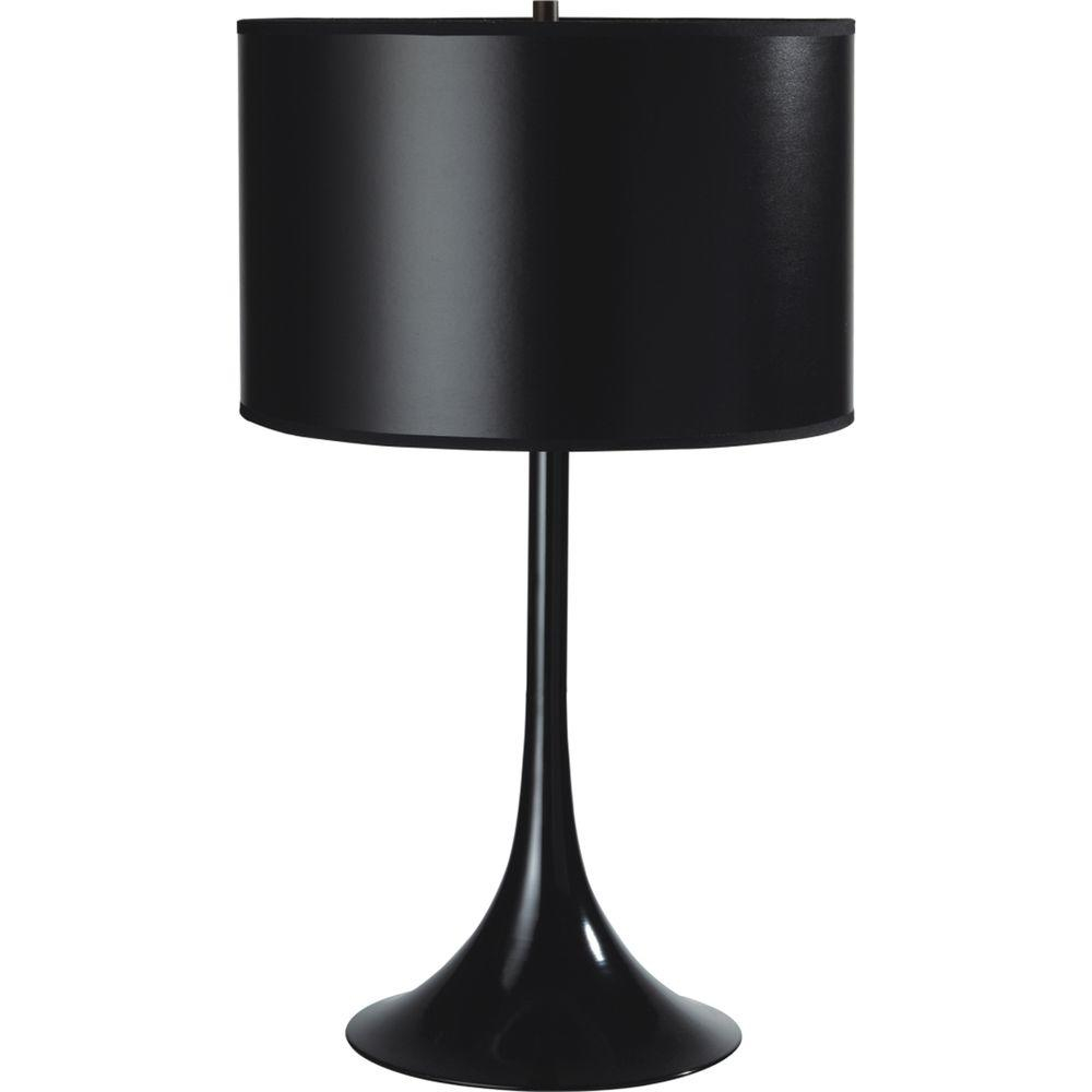 Ore International 25 In Modern Black Metal Table Lamp throughout size 1000 X 1000