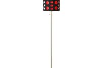 Ore International 62 In High Black And Red Stainless Steel Modern Retro Floor Lamp with regard to size 1000 X 1000