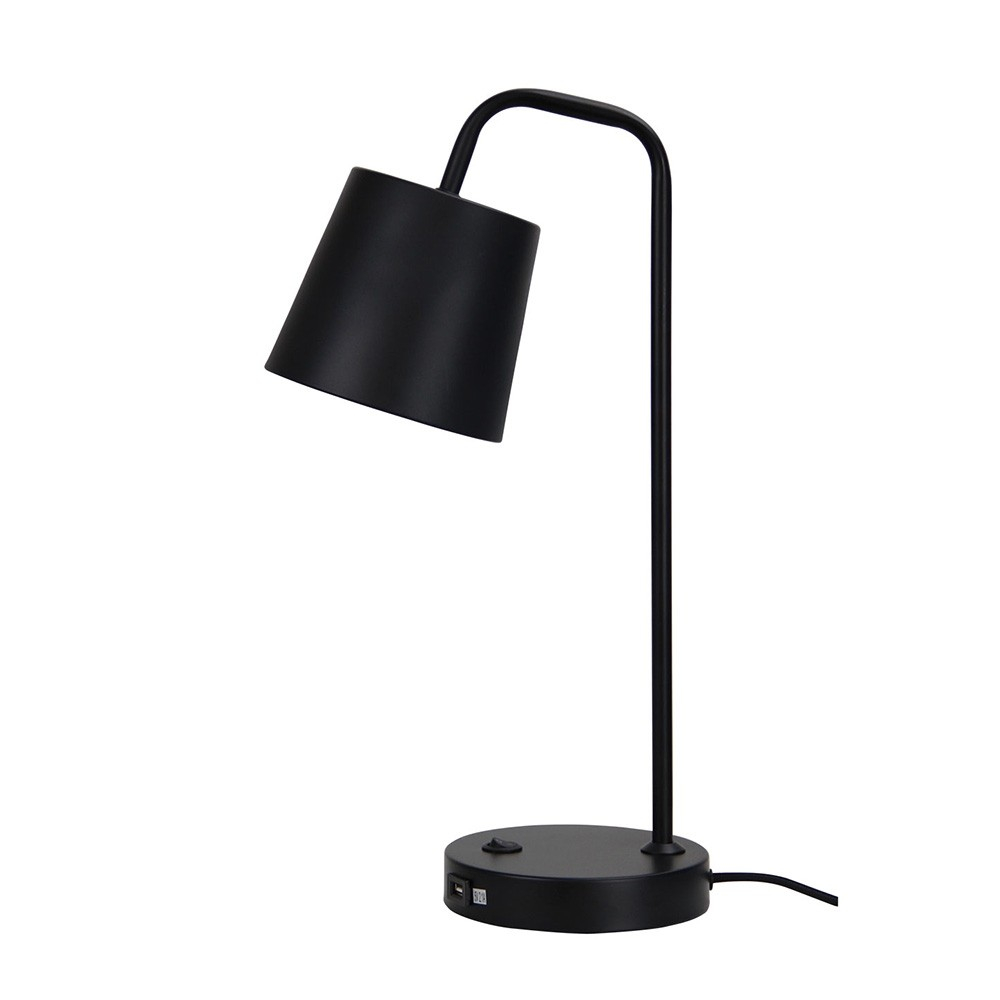 Oriel Lighting Ol93721bk Henk Plain Black 1 Light Table with regard to size 1000 X 1000