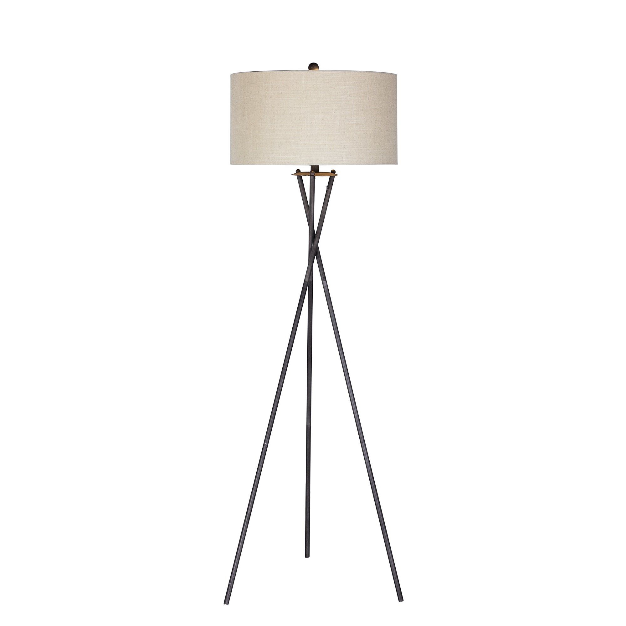 Orren Ellis Syed Rust Metal 635 Tripod Floor Lamp In 2019 throughout measurements 2000 X 2000