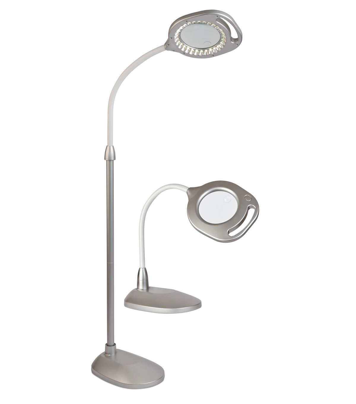 Ottlite 2 In 1 Led Magnifier Floor Table Lamp Silver In intended for measurements 1200 X 1360