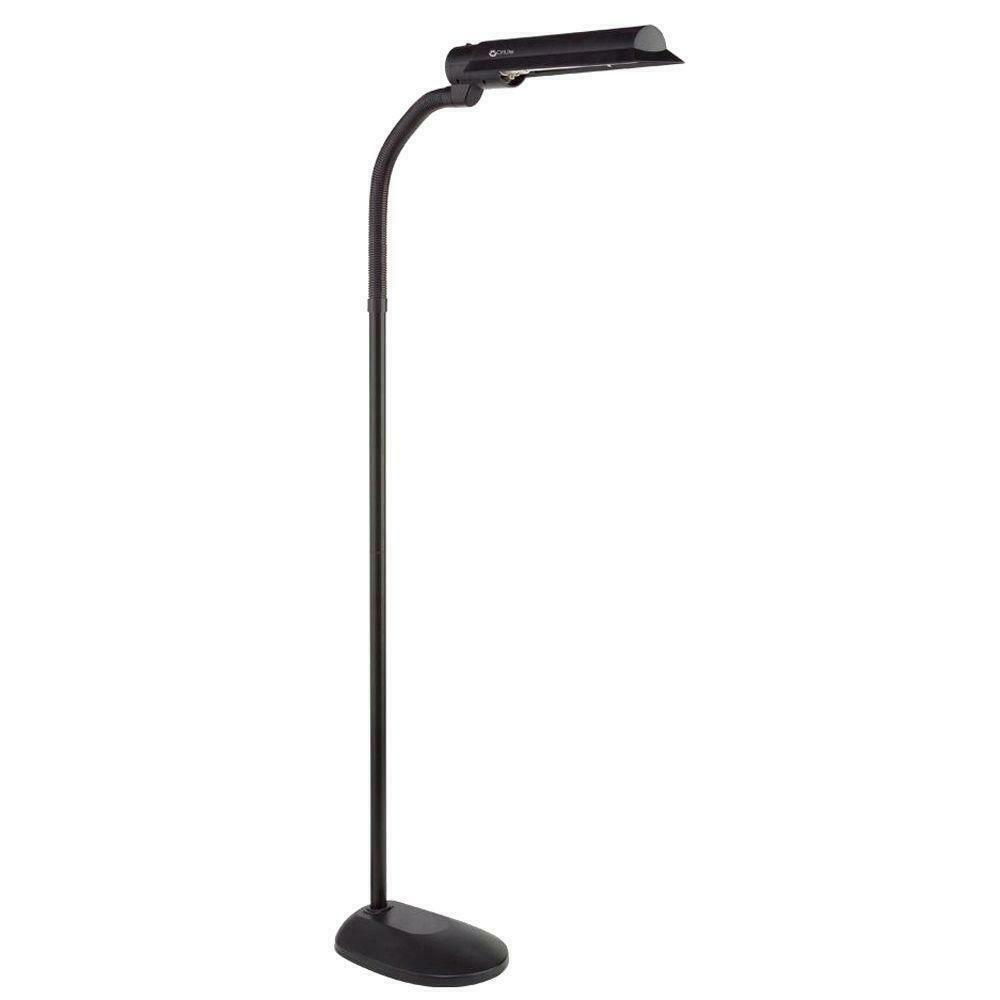 Ottlite T81g5t Wing Shade Visionsaver 18 Watt Floor Lamp Black inside dimensions 1000 X 1000