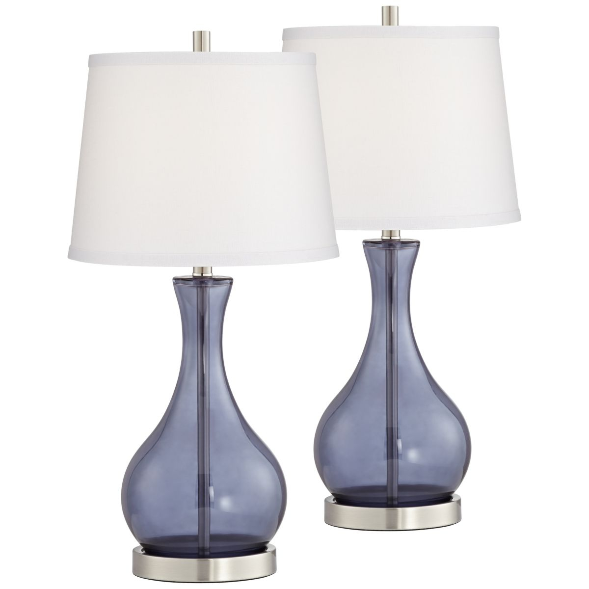 Pacific Coast Blue Glass Table Lamp Set Of 2 Blue In inside proportions 1200 X 1200