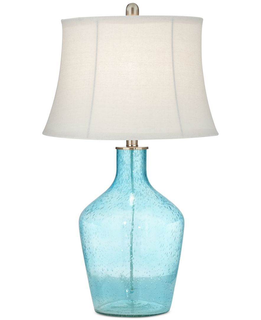 Pacific Coast Sea Blue Glass Table Lamp Created For Macys with regard to proportions 884 X 1080