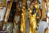 Pair Bronze Lady Blackamoor Floor Lamps Bronze Floor Lamp for size 825 X 1100