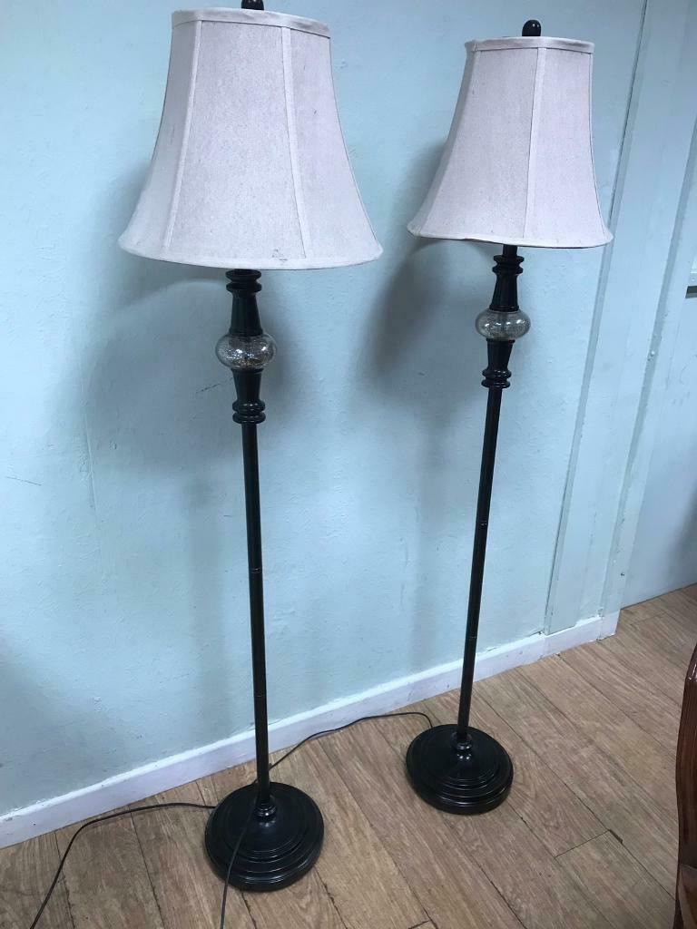 Pair Of Black Metal Standard Lamps In Kirkintilloch Glasgow Gumtree intended for dimensions 768 X 1024